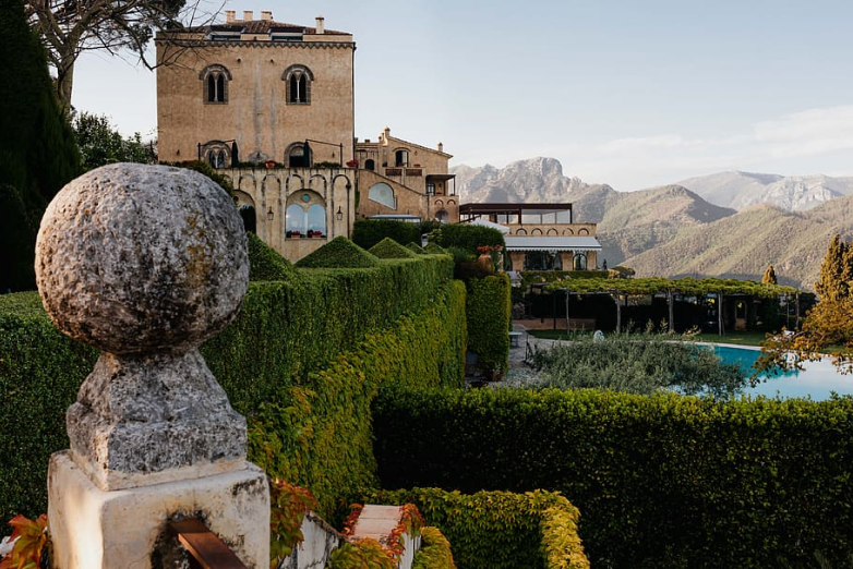 Villa Cimbrone garden in Italy